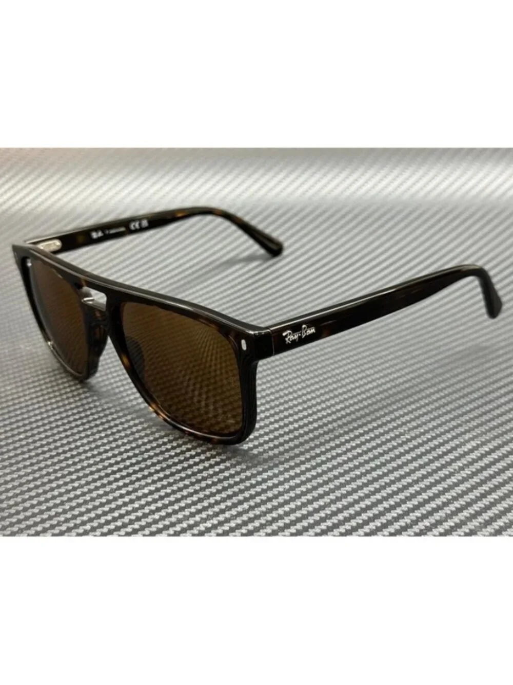 New Ray-Ban Men Havana Brown Sunglasses 58-20-150